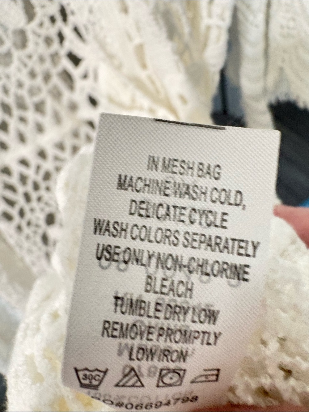 Roaman's Plus Size White Crochet Longline Openwork Cardigan - Picture 4 of 16